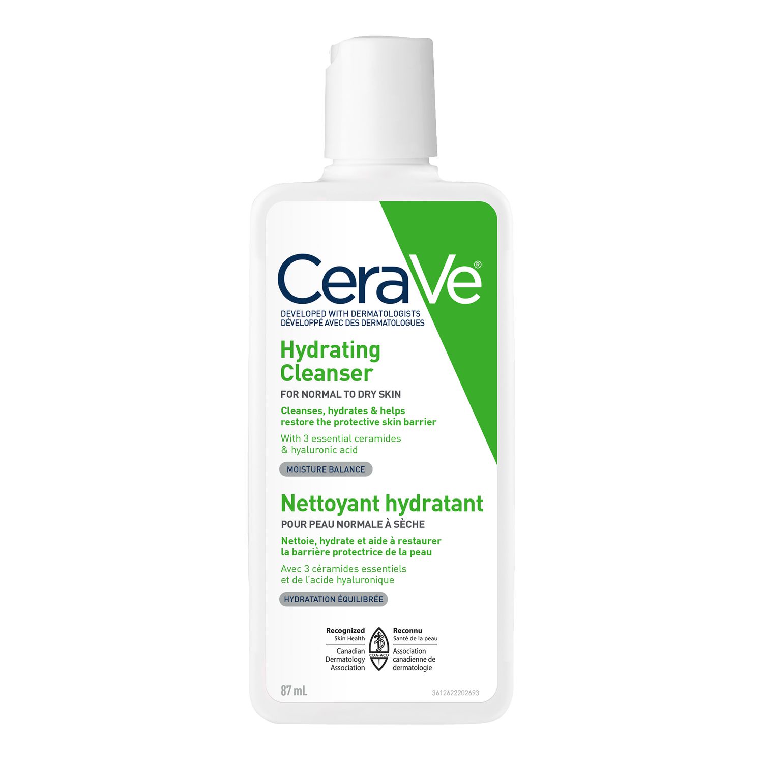 CeraVe Hydrating Face Wash Travel Size Daily Facial