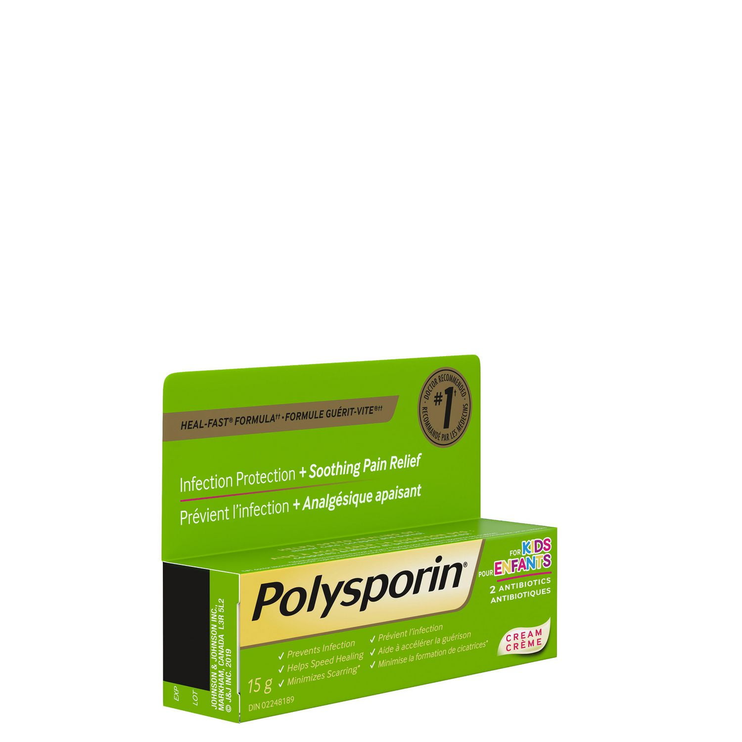 Polysporin pour enfants Crème antibiotique, 15 g 15 g