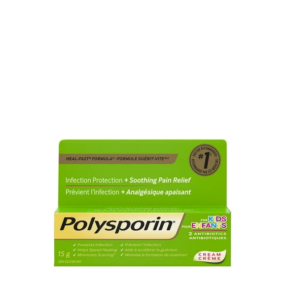 Polysporin Antibiotic Cream for Kids, First Aid Care, 15 g