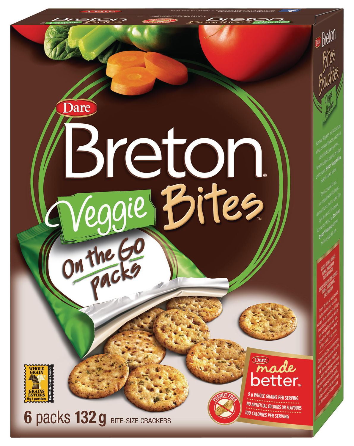 Breton Veggie Bites Pouches, Dare Walmart Canada