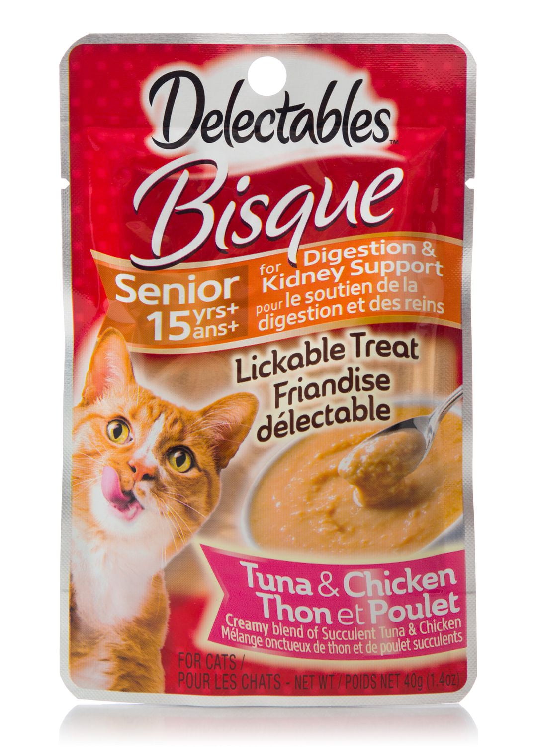 Hartz Delectables® Bisque CAT Treat Tuna & Chicken for Senior 15 years+