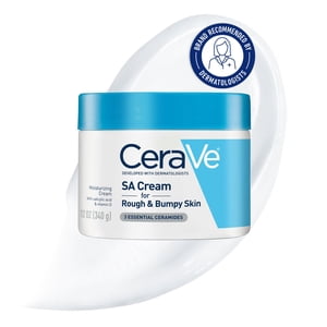 CeraVe SA Cream, Salicylic Acid Cream with Ceramides for Rough and Bumpy Skin, 340g