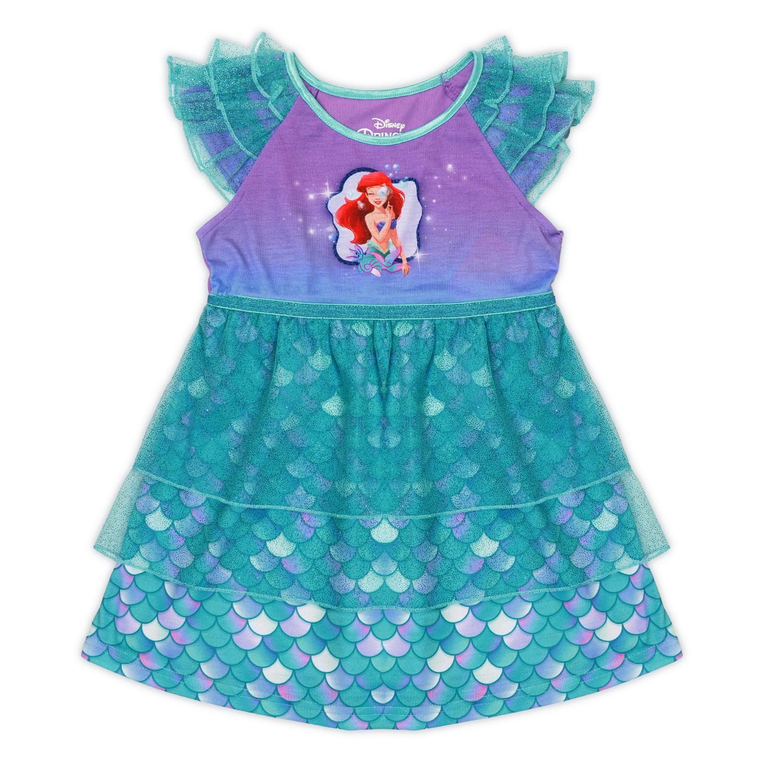 Disney Princess Toddler Girls Nightdress Ariel