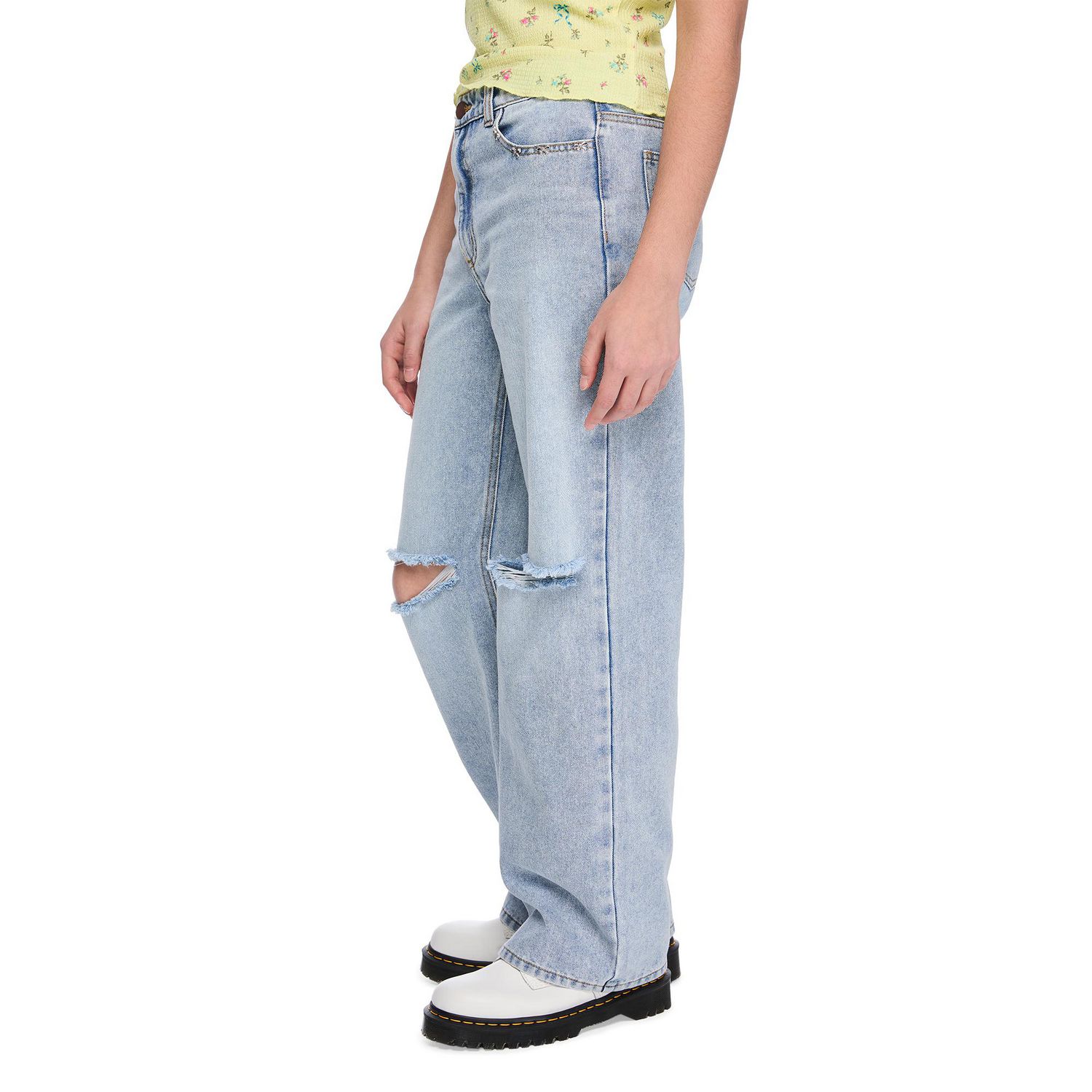 Jean à jambe large avec petites boucles My Sister’s Closet pour filles