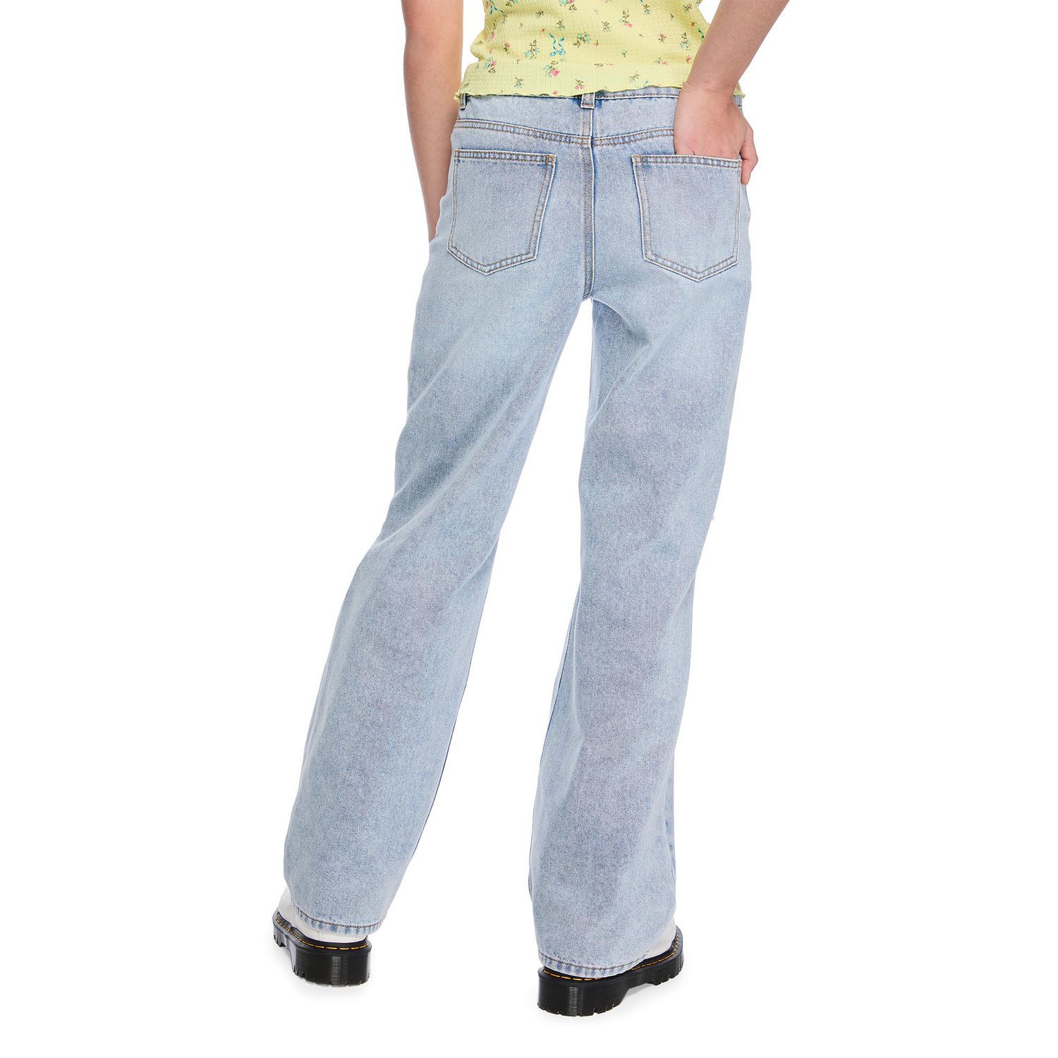Jean à jambe large avec petites boucles My Sister’s Closet pour filles