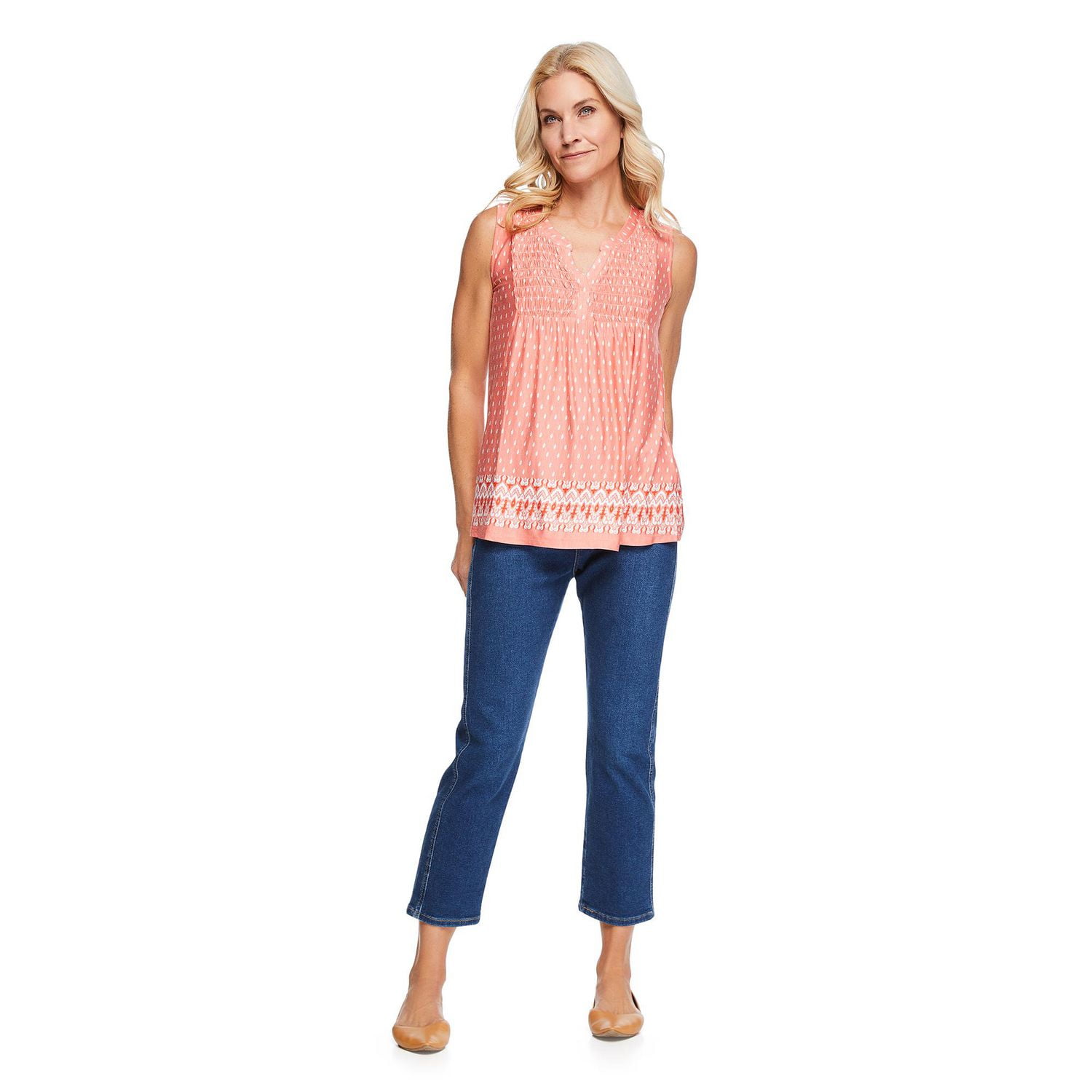 Iyla Women's Border Printed Top