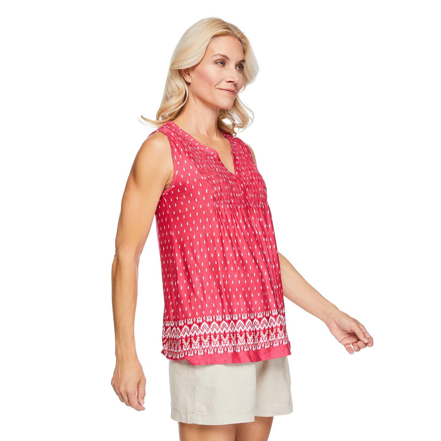 Iyla Women's Border Printed Top
