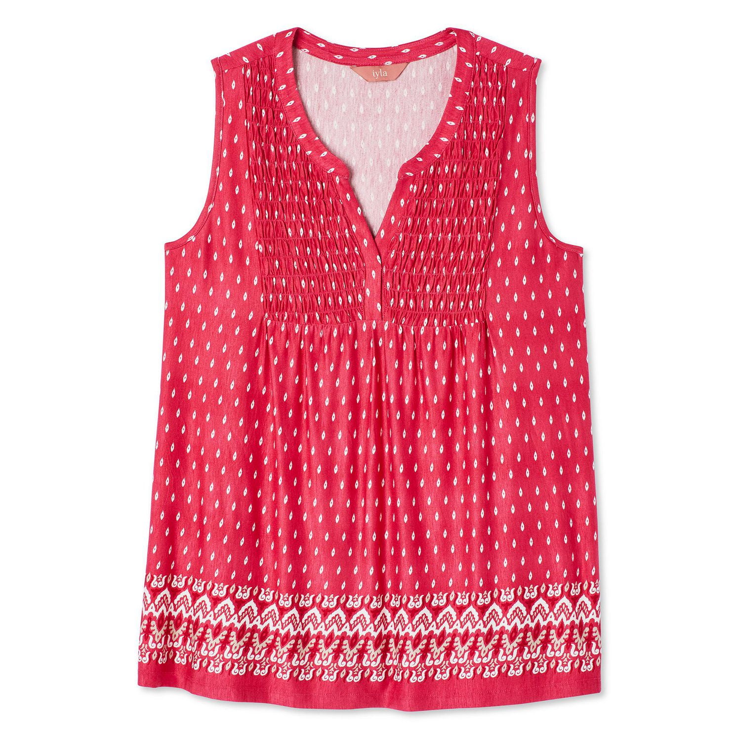 Iyla Women's Border Printed Top
