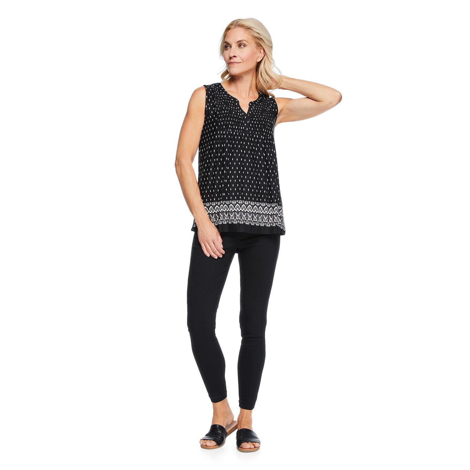 Iyla Women's Border Printed Top