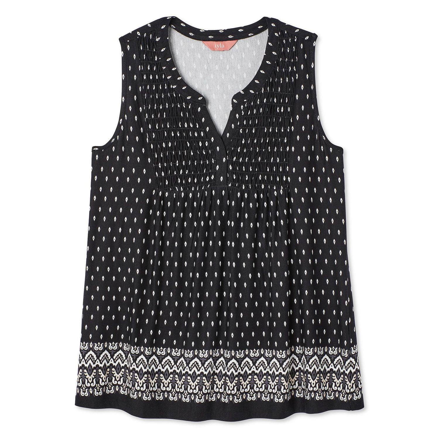 Iyla Women's Border Printed Top