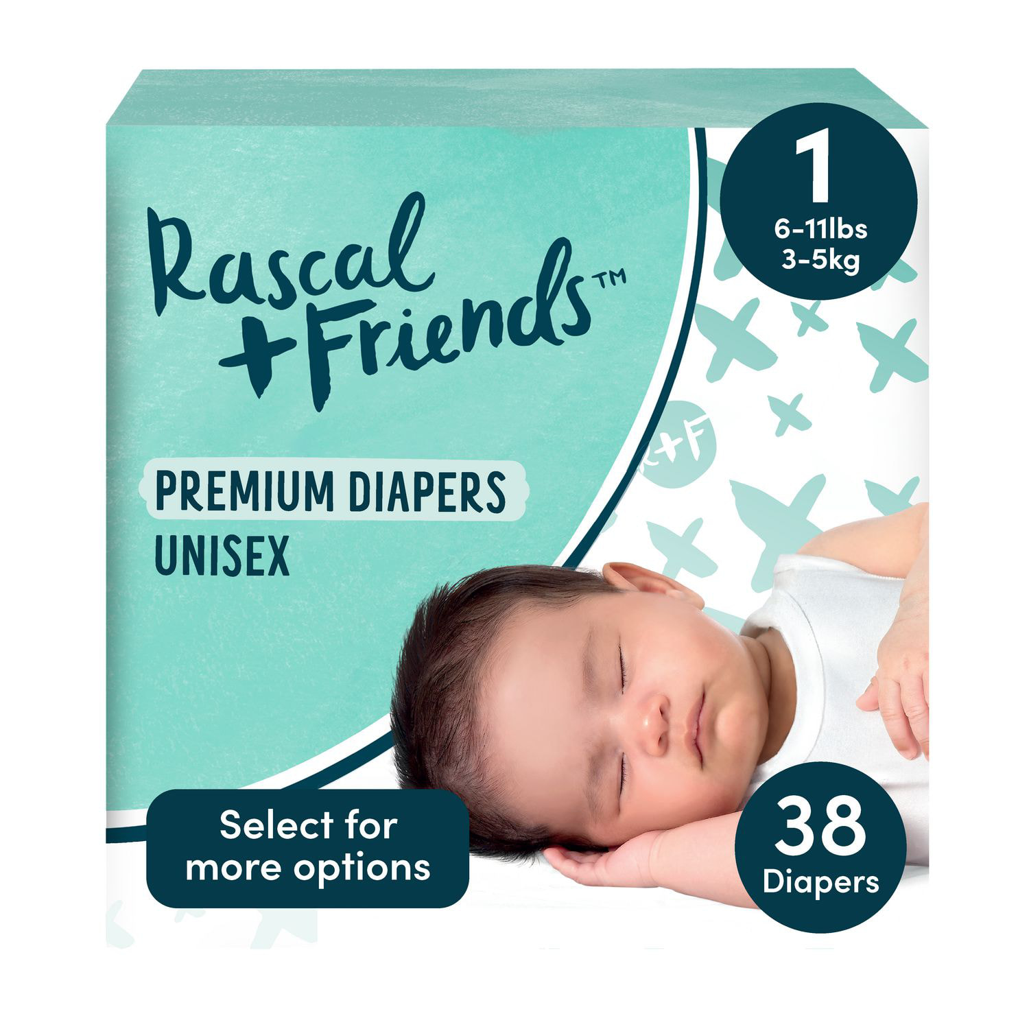 Rascal + Friends Premium Diaper Pants Medium 58pcs