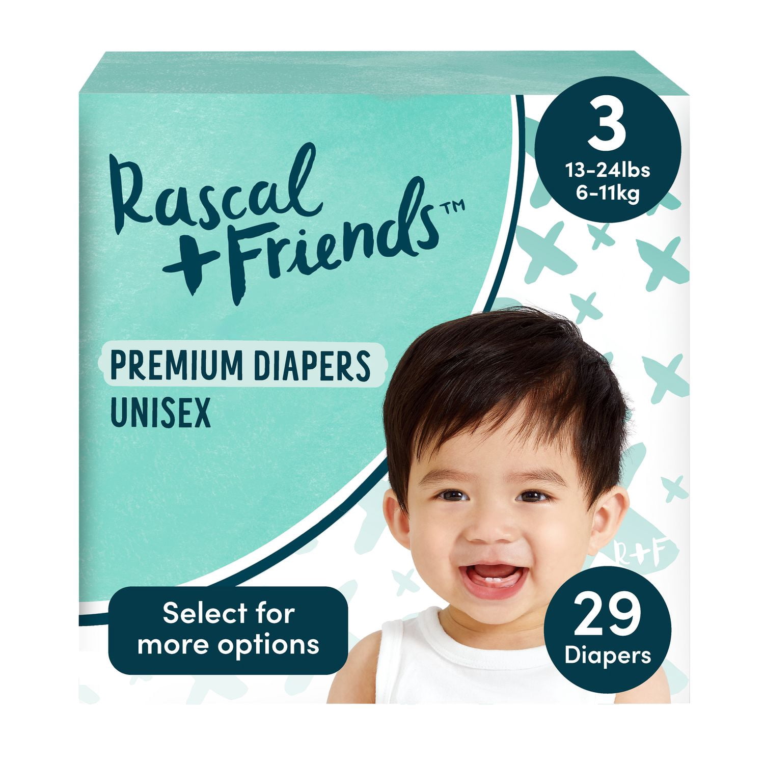 Rascals Premium Diapers, Unisex, Sizes 1-3, 29-38 Count - Walmart.ca
