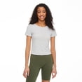 thumbnail image 1 of No Boundaries Women's Short Sleeve Baby Tee, 1 of 6