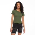 thumbnail image 1 of No Boundaries Women's Short Sleeve Baby Tee, 1 of 6