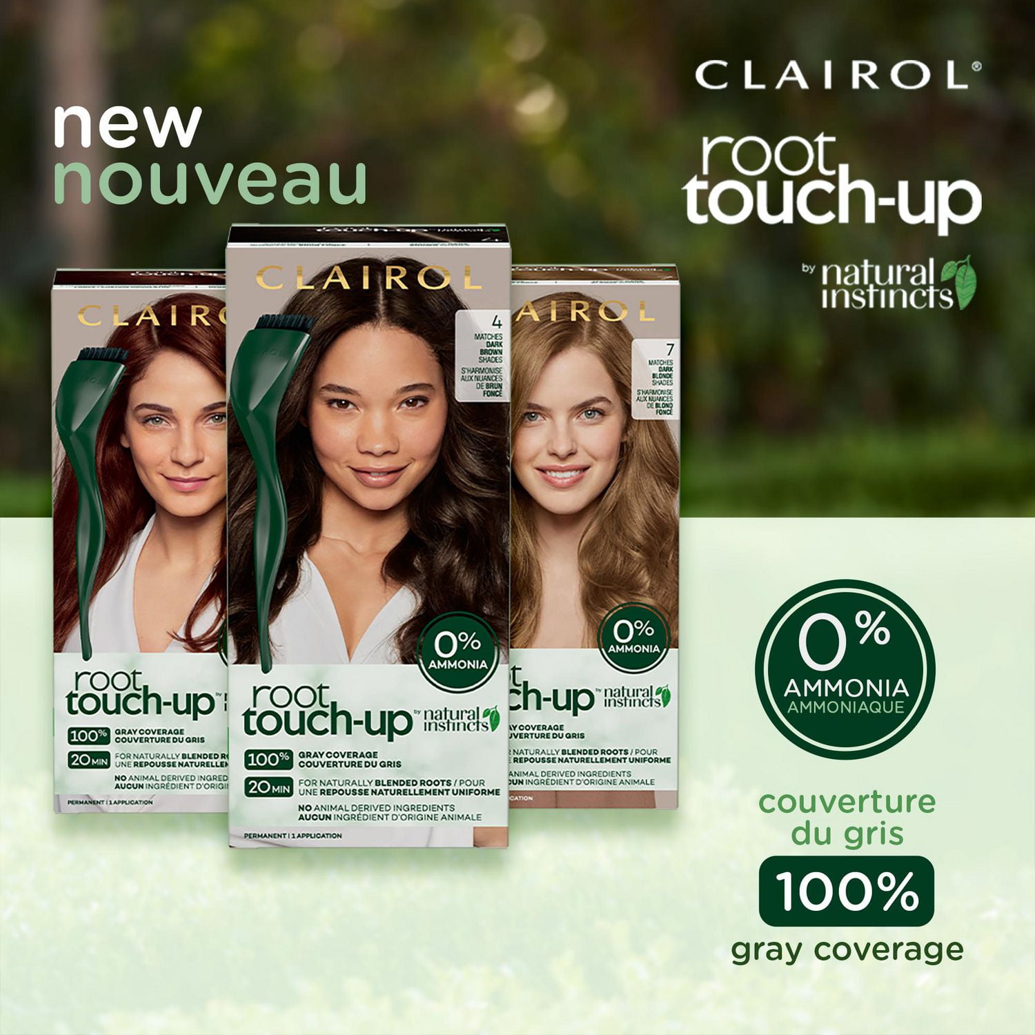 Clairol Root Touch-Up by Natural Instincts Permanent Hair Dye, 100% gray coverage!