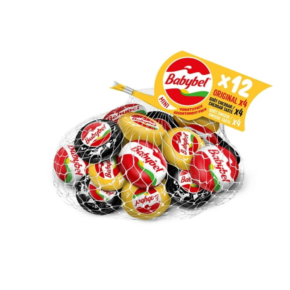 Mini Babybel Assortiment de collations au fromage 12P 12 portions, 240 g
