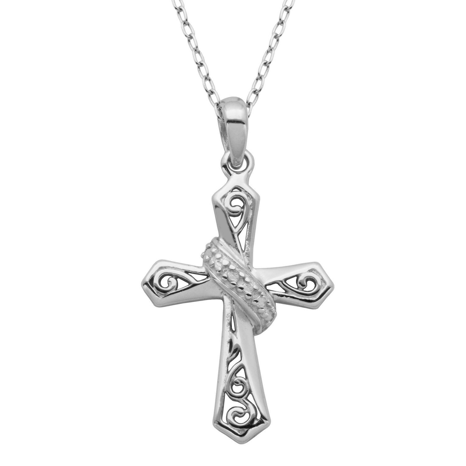 PAJ Sterling Silver Filigree Cross Pendant | Walmart Canada