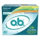 Multi-emballage de tampons o.b. originaux sans applicateur à absorptivité régulière, super et super plus 40 tampons – image 1 sur 9
