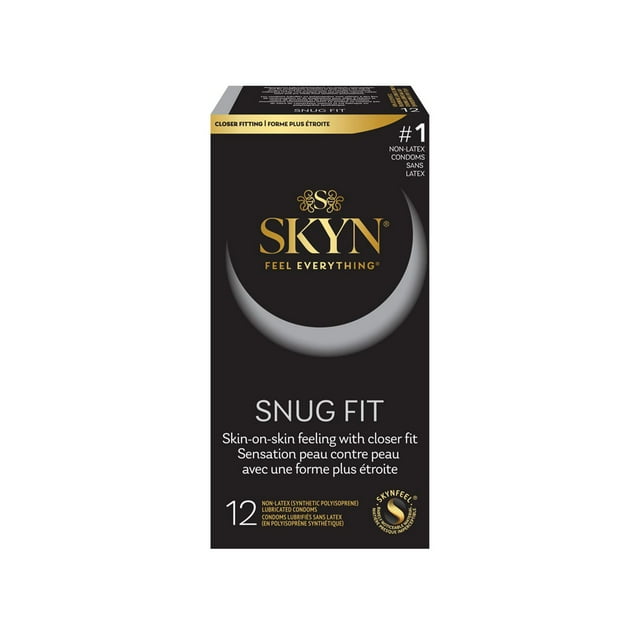 Préservatifs SKYN Snug Fit non latex lubrifiés, boîte de 12