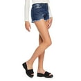 thumbnail image 2 of No Boundaries Women's High-Rise Denim Short, 2 of 6