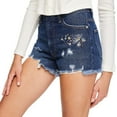 thumbnail image 4 of No Boundaries Women's High-Rise Denim Short, 4 of 6