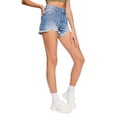 thumbnail image 2 of No Boundaries Women's High-Rise Denim Short, 2 of 6