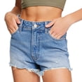 thumbnail image 4 of No Boundaries Women's High-Rise Denim Short, 4 of 6