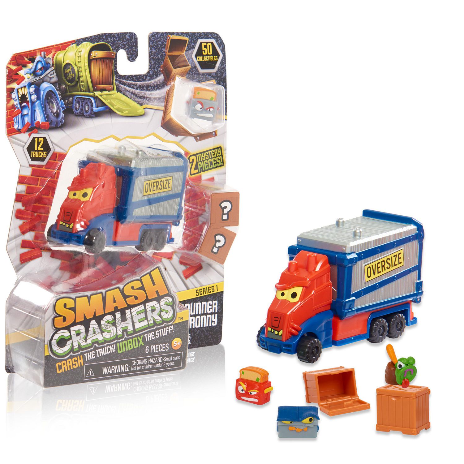 NEW Smash Crashers Series 1 Crashing Trucks & Collectibles Review 