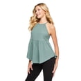 thumbnail image 2 of No Boundaries Women's Babydoll Halter Top, 2 of 6