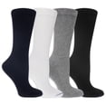 thumbnail image 1 of Dr. Scholl's Women's Cushioned Diabetic and Circulatory Crew Socks - 4 Pair Pack, 1 of 8