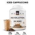 thumbnail image 2 of Revolution Nutrition, Iso Whey, Protein Powder 6LB, 100% Isolate Protein, 82 Servings, Lean Muscle Formula, Low Carb, Gluten Free, Iced Cappuccino, 2 of 8