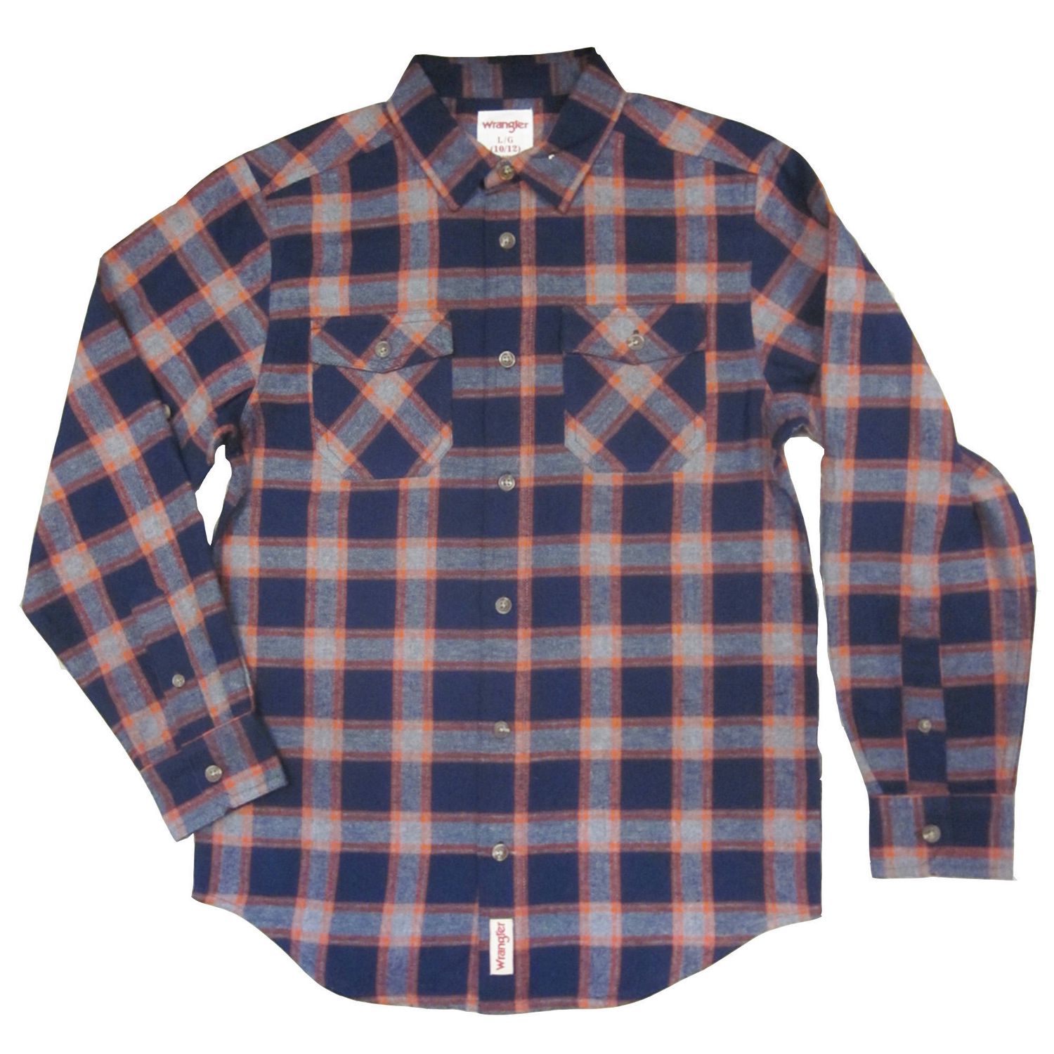 Wrangler Boys' Long Sleeve Heather Flannel Shirt | Walmart Canada