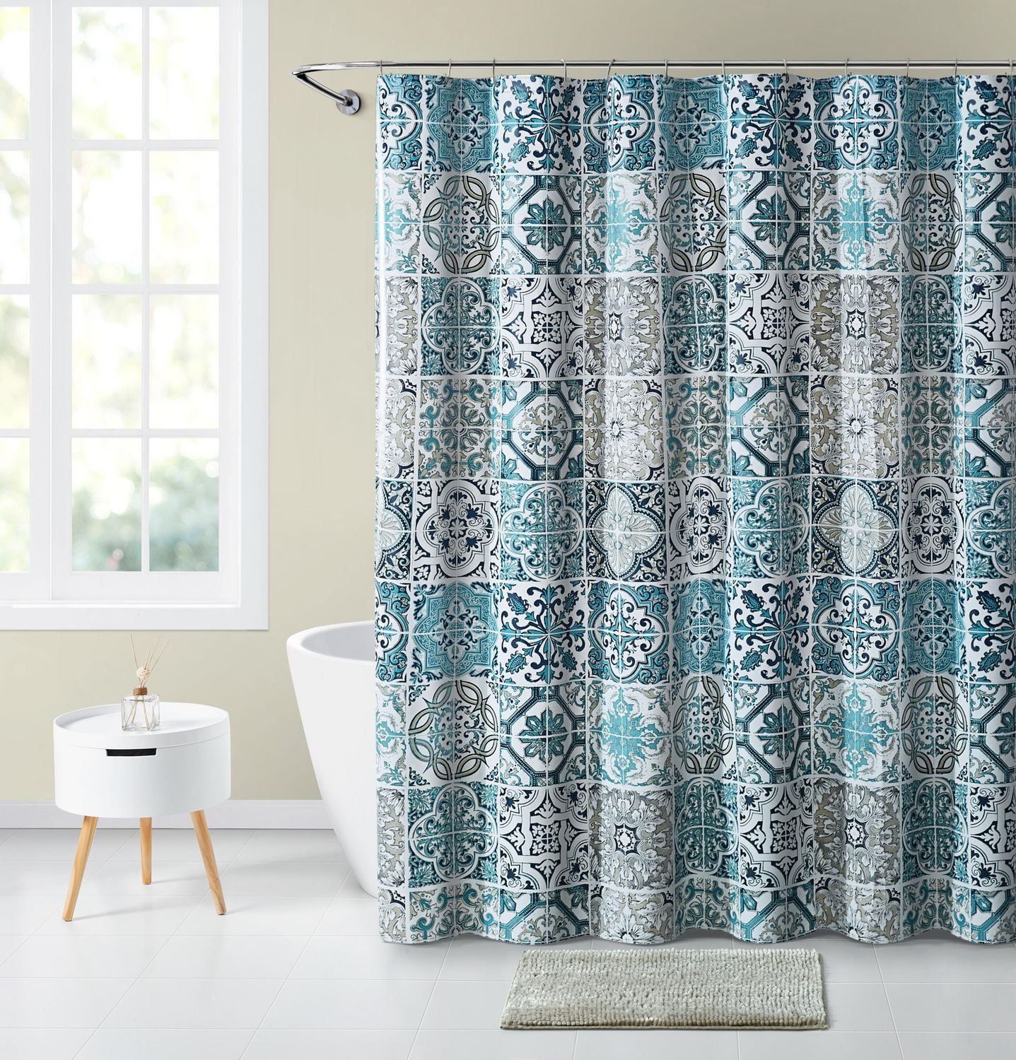 Mainstays Azulejos 14Piece PEVA Bath Set Walmart Canada