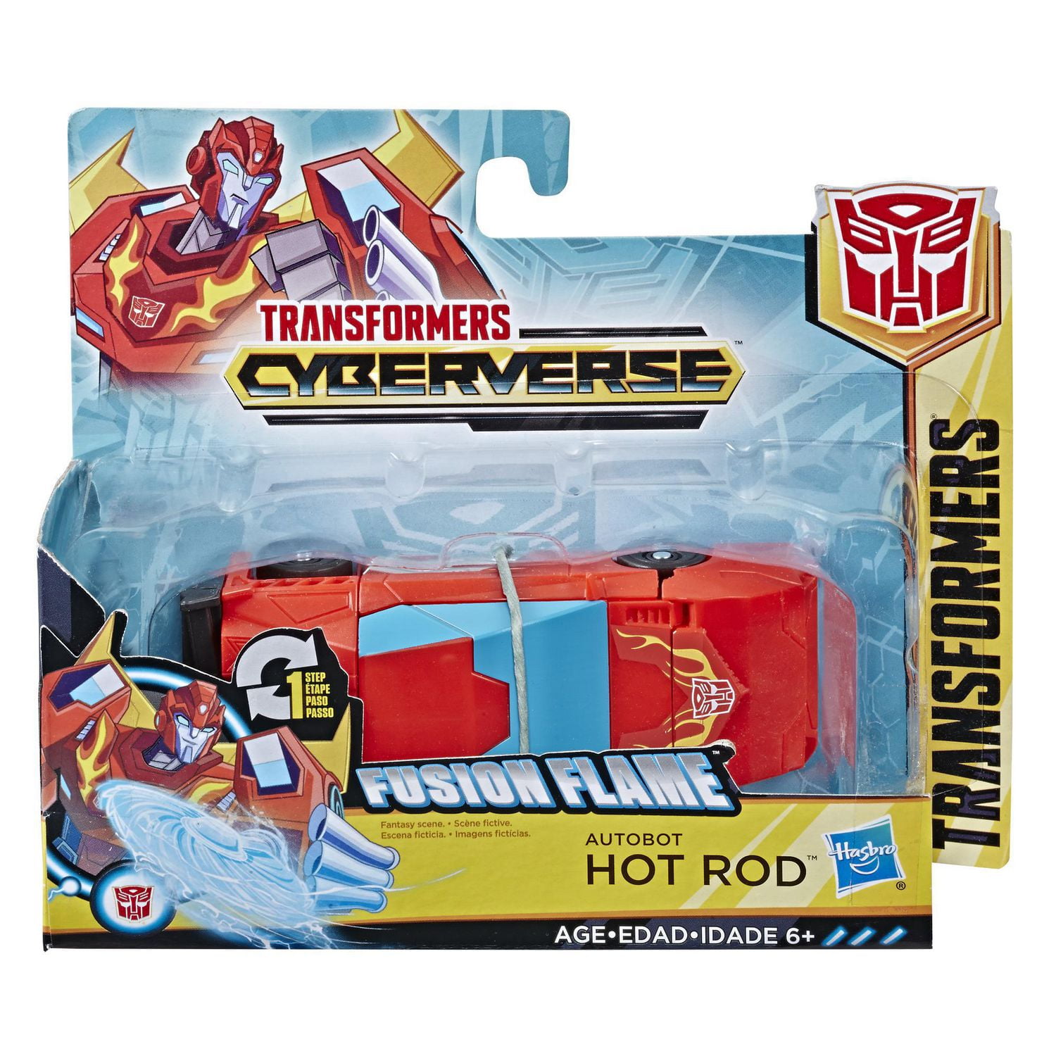 Transformers Toys Cyberverse Action Attackers 1 Step Changer Autobot Hot Rod Action Figure