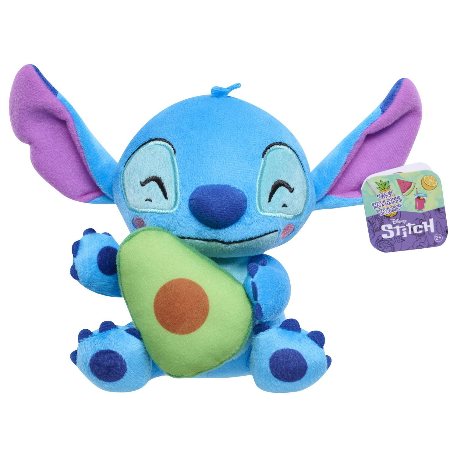 Disney Stitch Small 7-inch Plush Stuffed Animal, Stitch with Avocado 