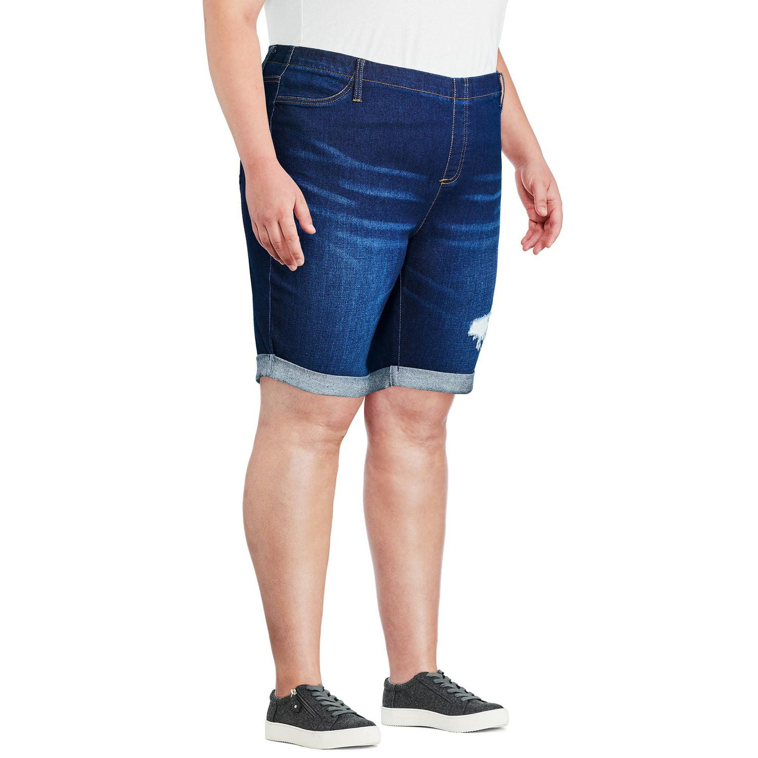 George Plus Women s Pull On Bermuda Short Walmart