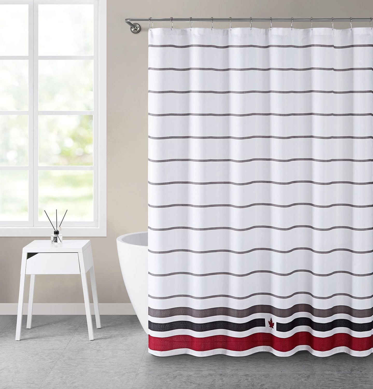 Canadiana Canadian Stripe 70x72 Shower Curtain Walmart Canada