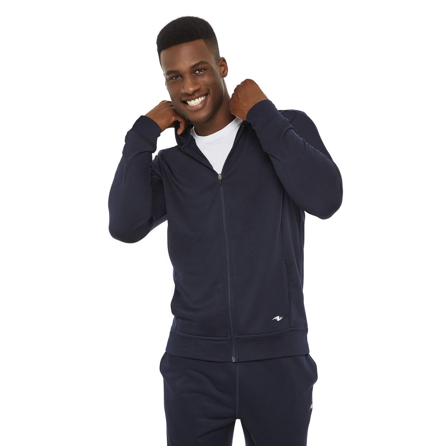 Athletic Works Aw Supersoft Lt Wt Zip Up | Blue