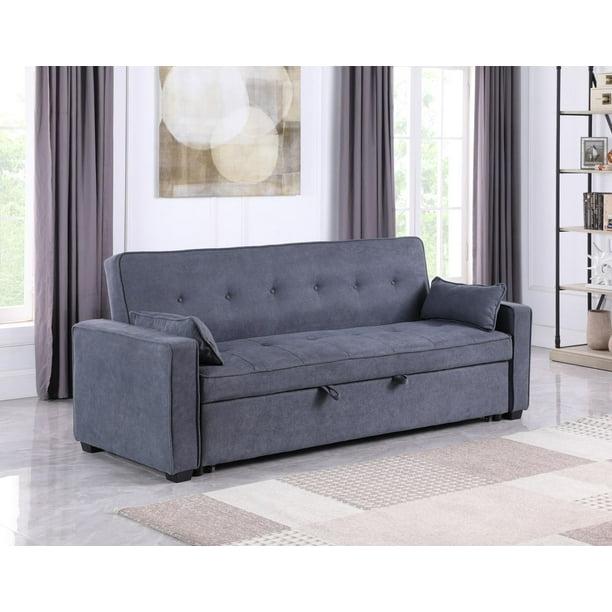 Sofa with Pull-Out Bed, Grey - Walmart.ca