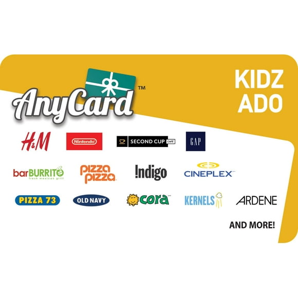 Canada AnyCard Kidz $50 eGift Card (Email Delivery)