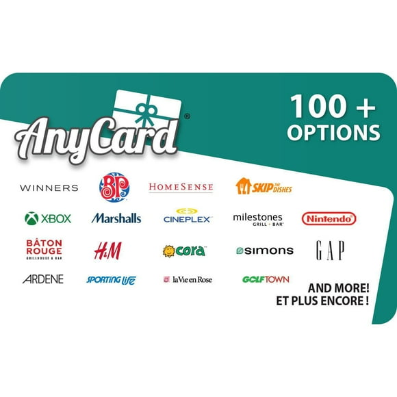 Canada AnyCard Celebrate $50 eGift Card (Email Delivery)