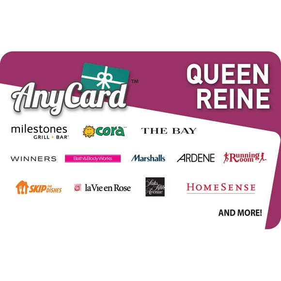 Canada AnyCard Queen $100 eGift Card (Email Delivery)