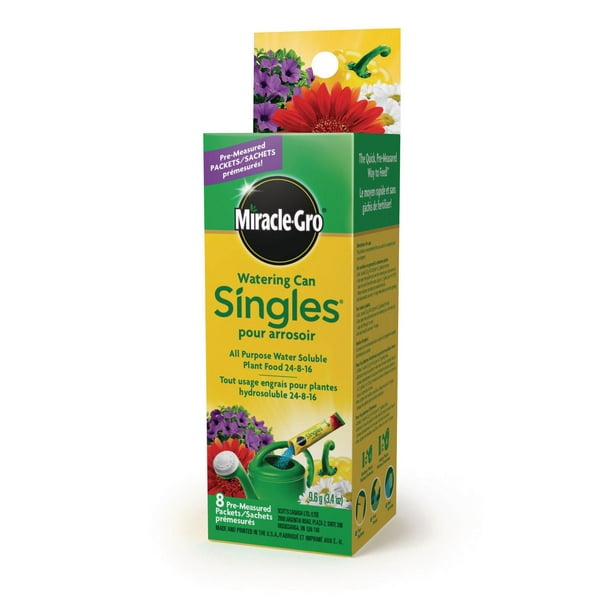 Miracle-Gro Singles pour arrosoir tout usage engrais pour plantes hydrosoluble 96g