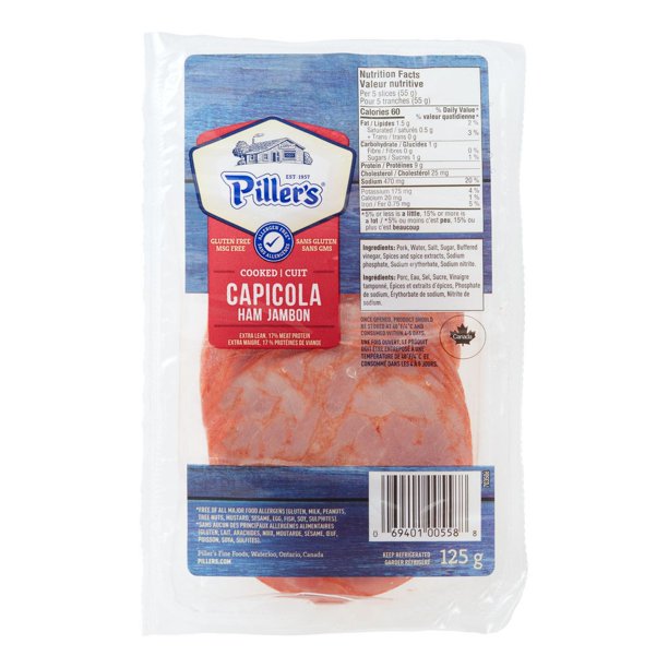Piller’s Cooked Capicola Ham Walmart.ca