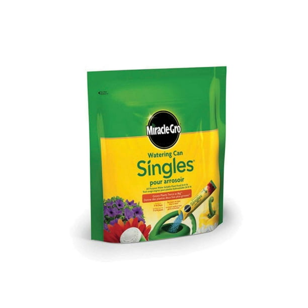 MiracleGro Watering Can Singles Water Soluble Plant Food Packets, MG