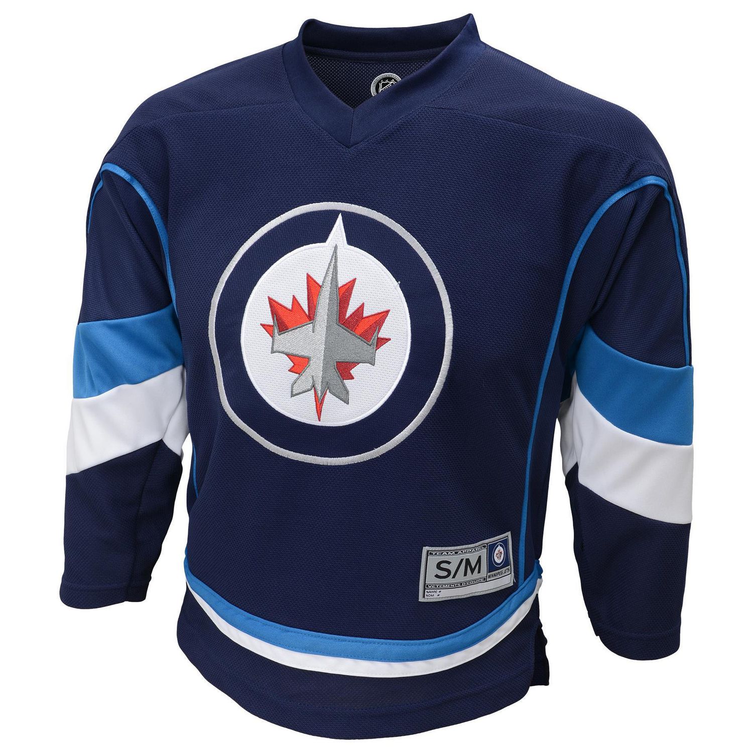 Winnipeg Jets Long Sleeve Fans Deluxe Jersey Sweater