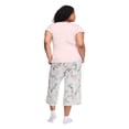 thumbnail image 3 of George Women's Plus Two Piece Capri Pajama Set, 3 of 6