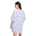 thumbnail image 3 of No Boundaries Women's Short-Sleeve Sleep T-Shirt, 3 of 6