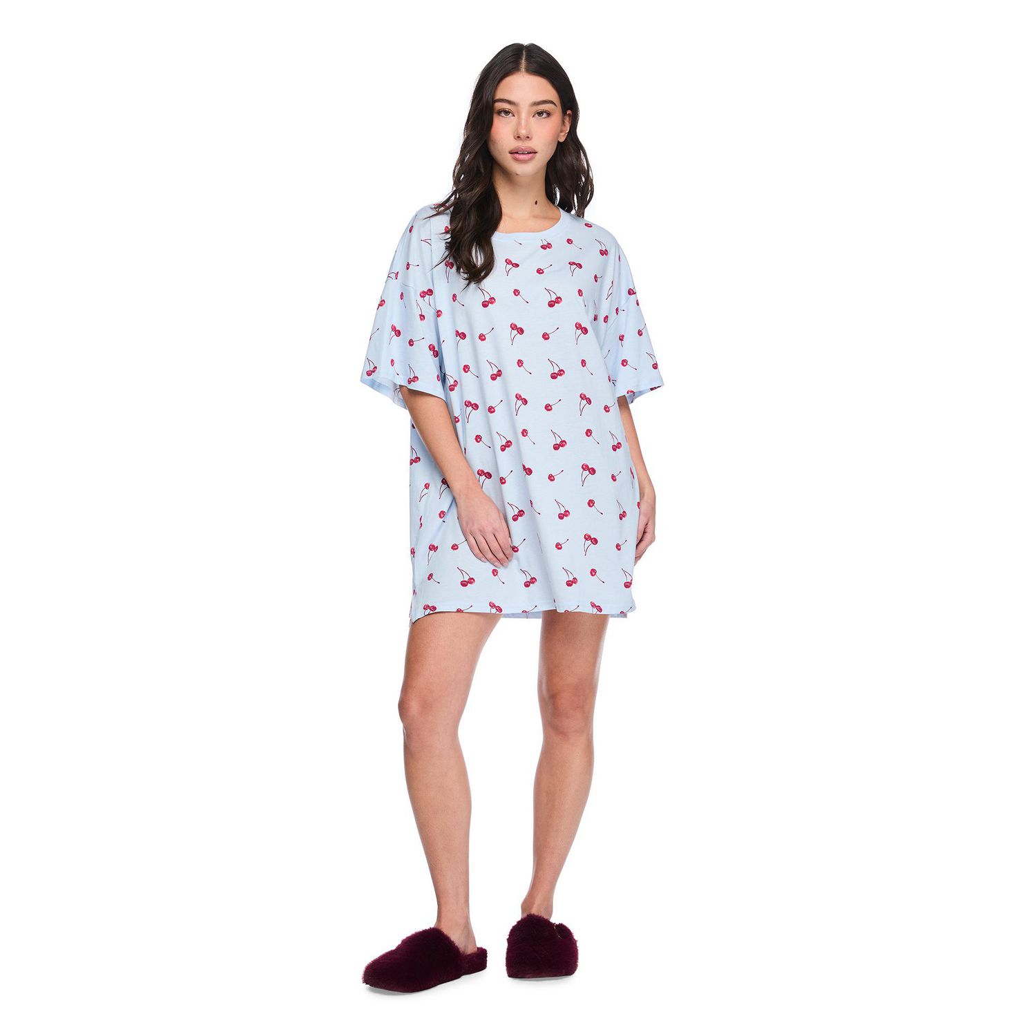 T-shirt de nuit à manches courtes No Boundaries pour femmes