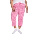 thumbnail image 1 of George Women's Plus Printed Sleep Capri, 1 of 6
